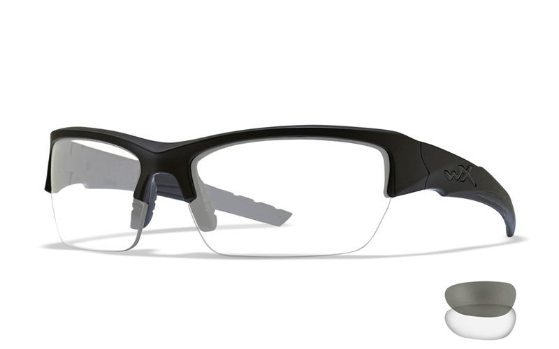 VALOR Smoke Grey/Clear Matte Black Frame