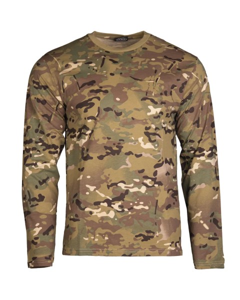 Langarm Shirt Army Shirt multitarn